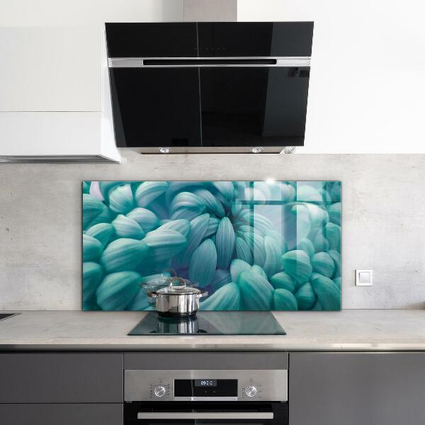 Kitchen panel Blue chrysanthemum
