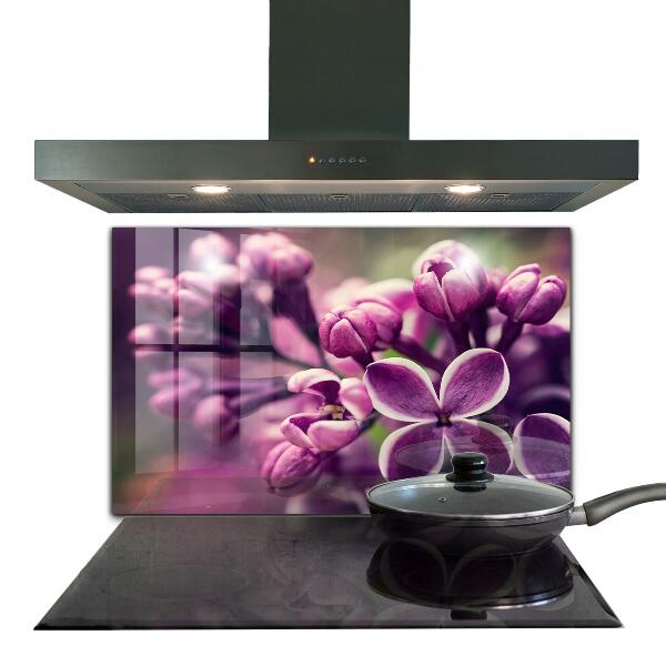 Kitchen wall panels Pink lilies natural beauty