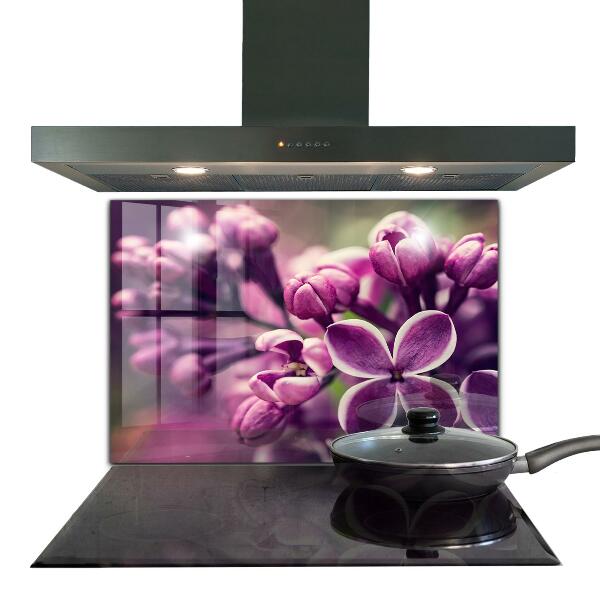Kitchen wall panels Pink lilies natural beauty