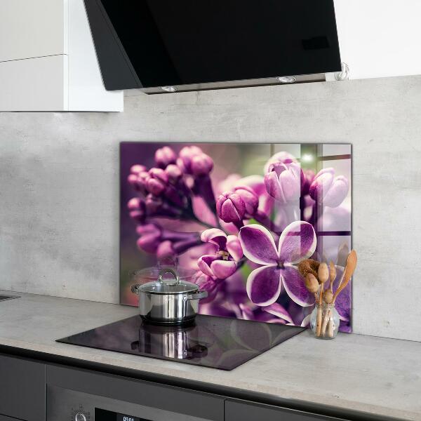 Kitchen wall panels Pink lilies natural beauty