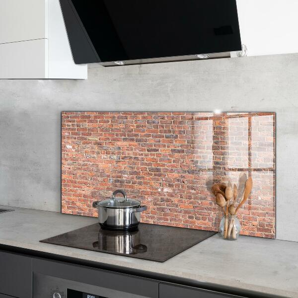Kitchen splashback Brick wall texture