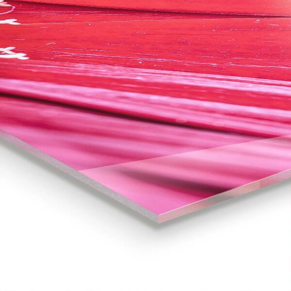 Kitchen splashback Pink flower nature details