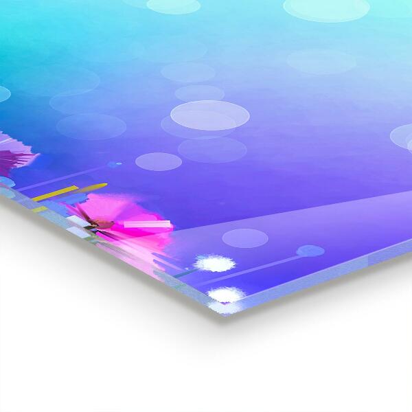 Splashback for kitchen walls Colorful meadow