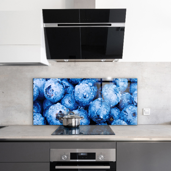 Kitchen wall panels Ripe blueberries berries