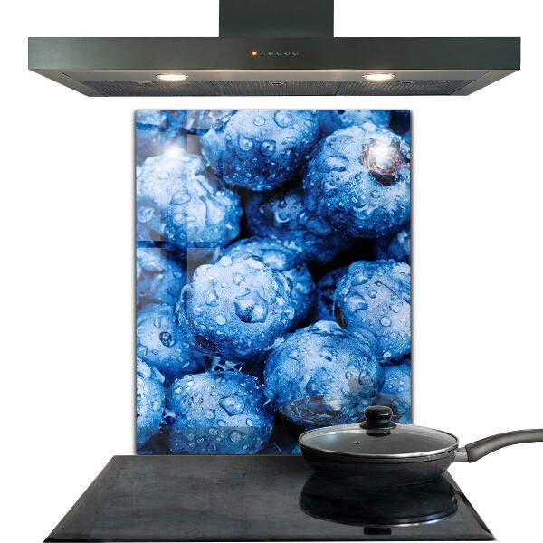 Kitchen wall panels Ripe blueberries berries