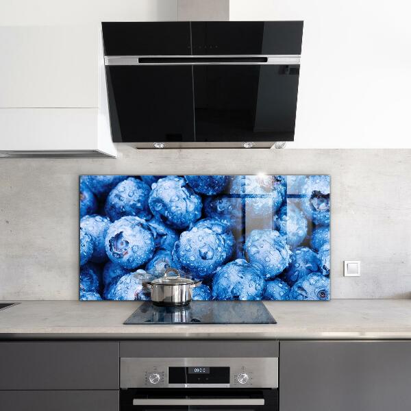 Kitchen wall panels Ripe blueberries berries