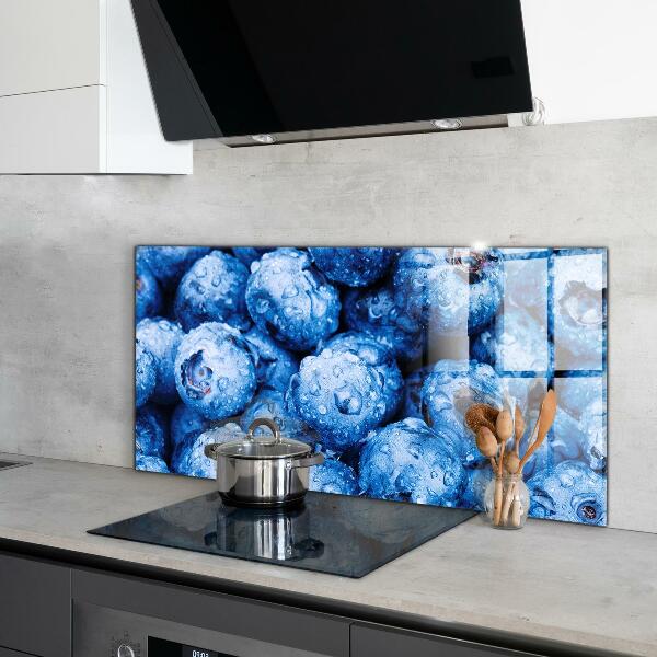 Kitchen wall panels Ripe blueberries berries