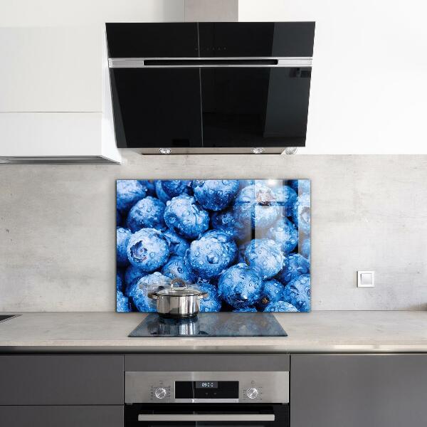 Kitchen wall panels Ripe blueberries berries