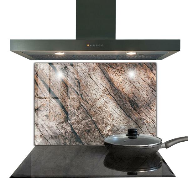 Kitchen splashback Tree bark trunk texture