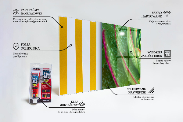 Splashback for kitchen walls Succulent skalnik green garden