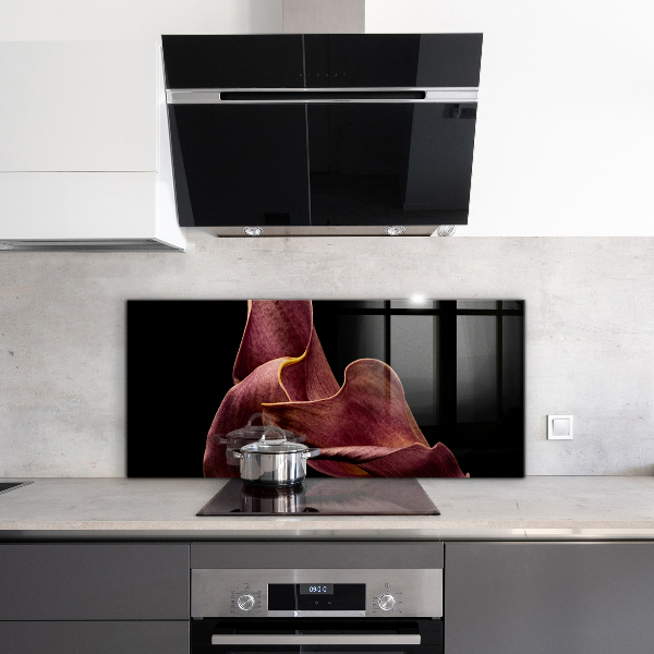 Kitchen splashback Elegant delicate leaf