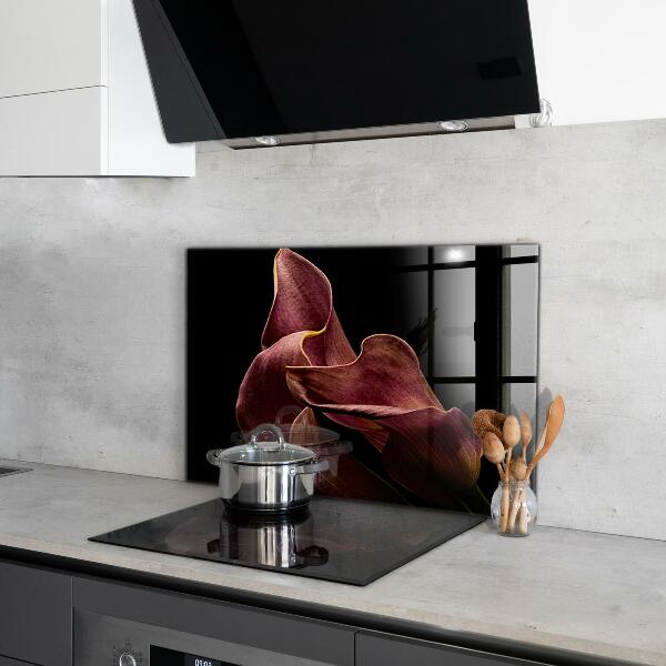 Kitchen splashback Elegant delicate leaf