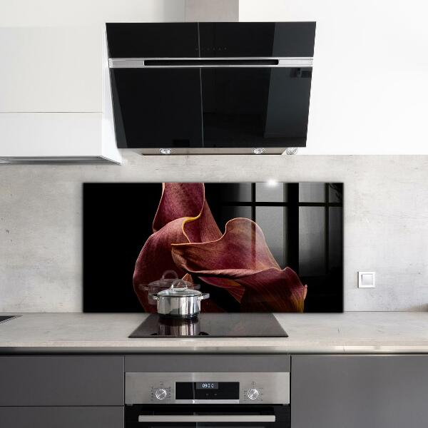 Kitchen splashback Elegant delicate leaf