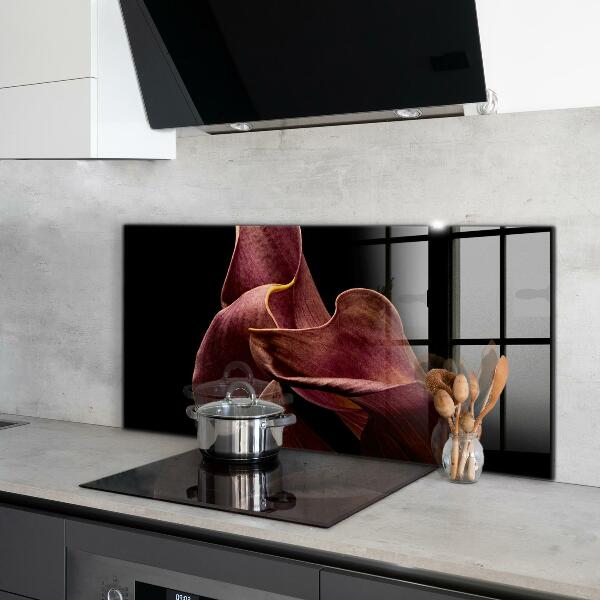 Kitchen splashback Elegant delicate leaf