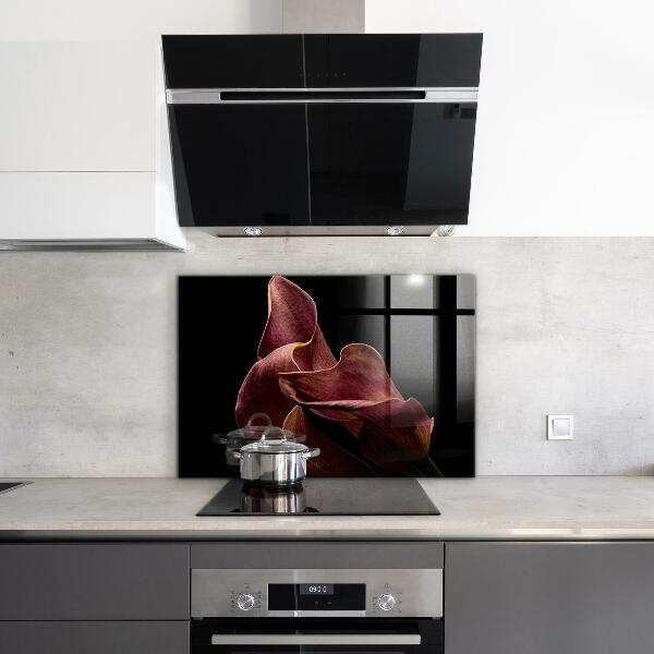 Kitchen splashback Elegant delicate leaf