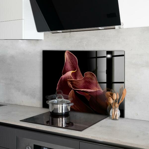 Kitchen splashback Elegant delicate leaf