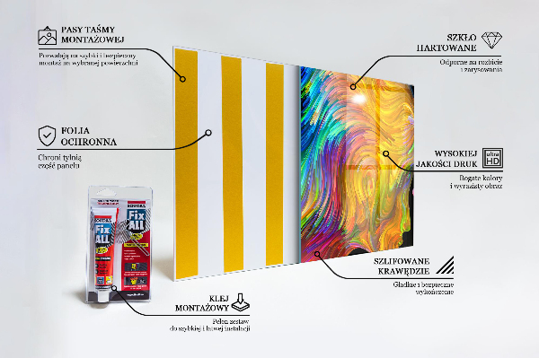 Kitchen wall panels Artistic couple portrait