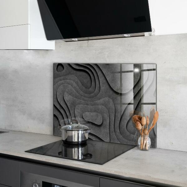 Kitchen splashback Gray texture abstraction