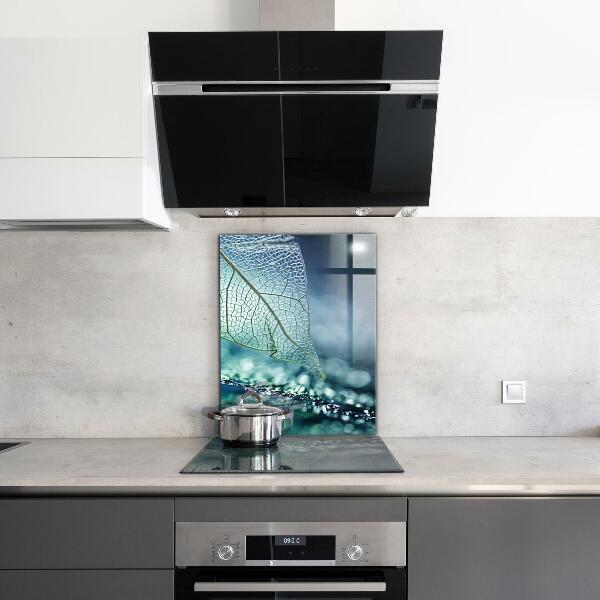 Kitchen splashback Delicate leaf texture