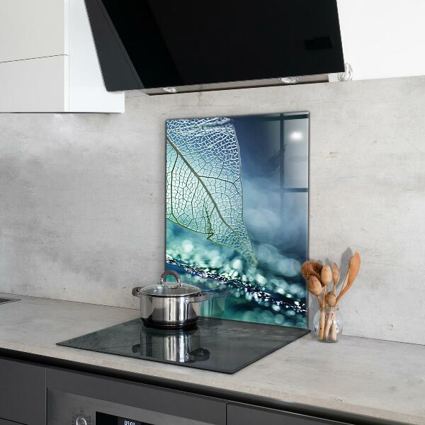 Kitchen splashback Delicate leaf texture