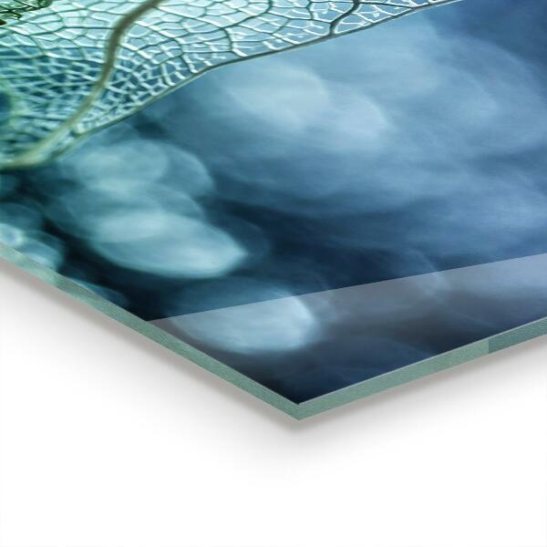 Kitchen splashback Delicate leaf texture