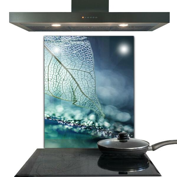 Kitchen splashback Delicate leaf texture
