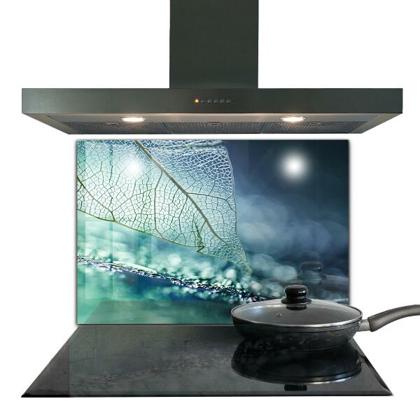 Kitchen splashback Delicate leaf texture