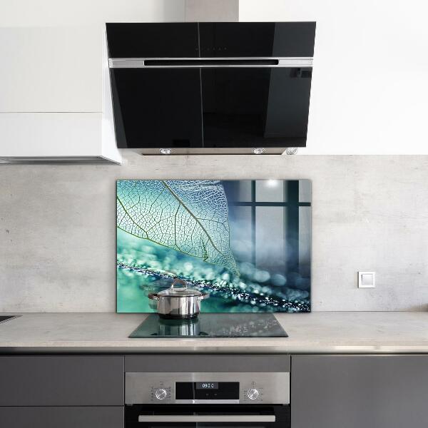 Kitchen splashback Delicate leaf texture