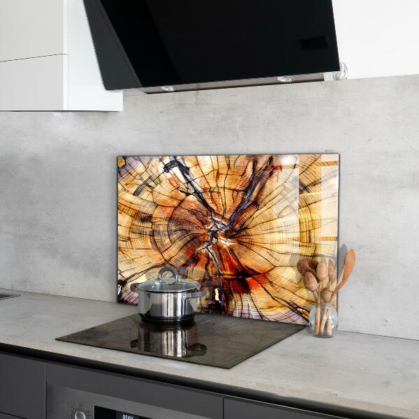 Kitchen splashback Natural wood grains