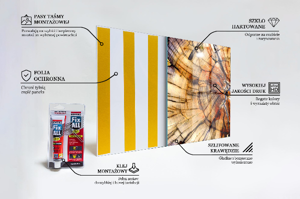 Kitchen splashback Natural wood grains