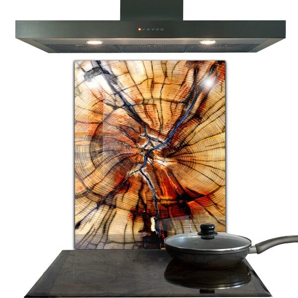 Kitchen splashback Natural wood grains