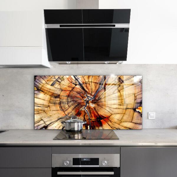 Kitchen splashback Natural wood grains