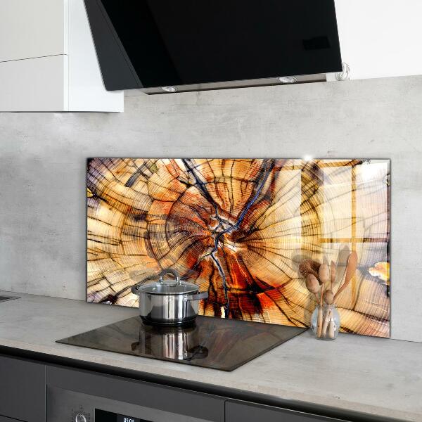 Kitchen splashback Natural wood grains