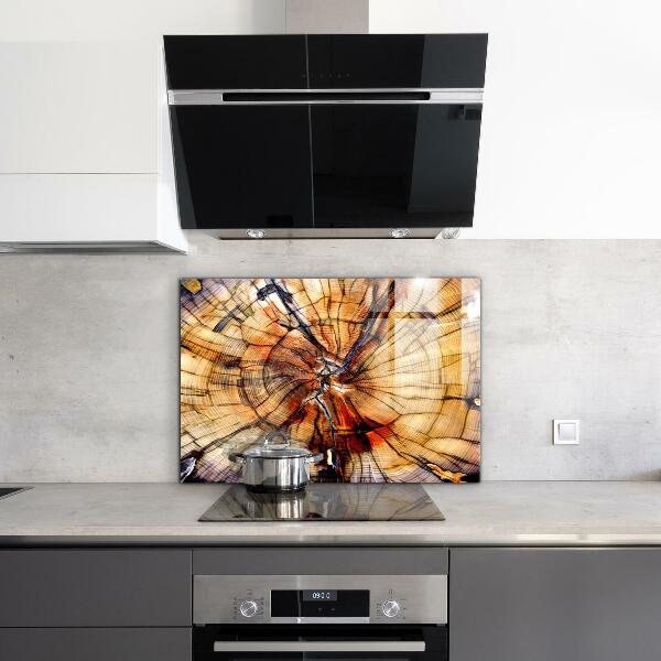 Kitchen splashback Natural wood grains