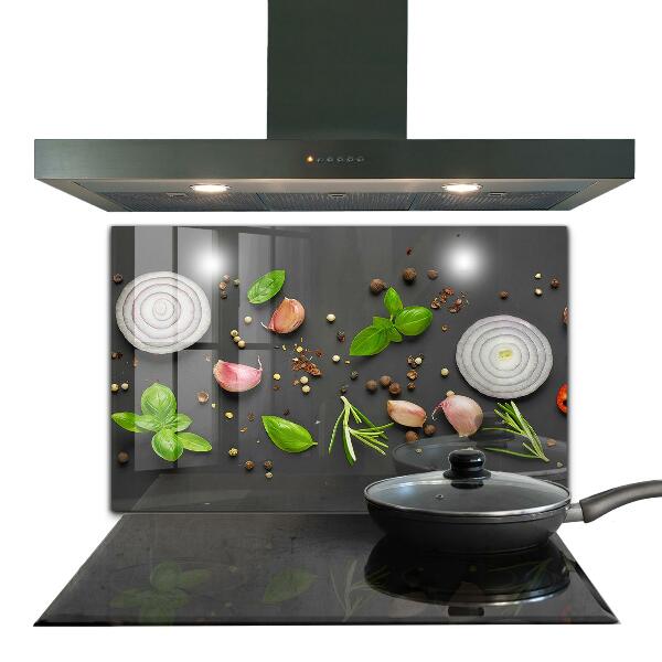 Kitchen wall panels Spices italian cuisine