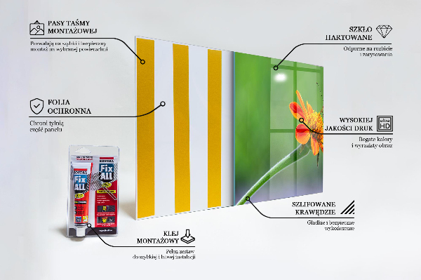 Kitchen wall panels Butterfly on a summer flower