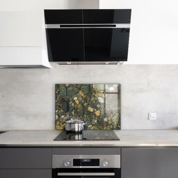 Kitchen splashback Stones lake bottom nature