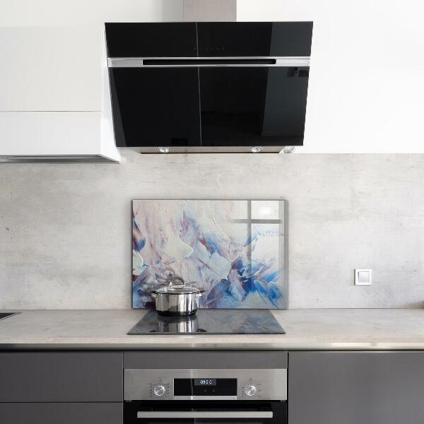 Kitchen splashback Texture paint abstraction