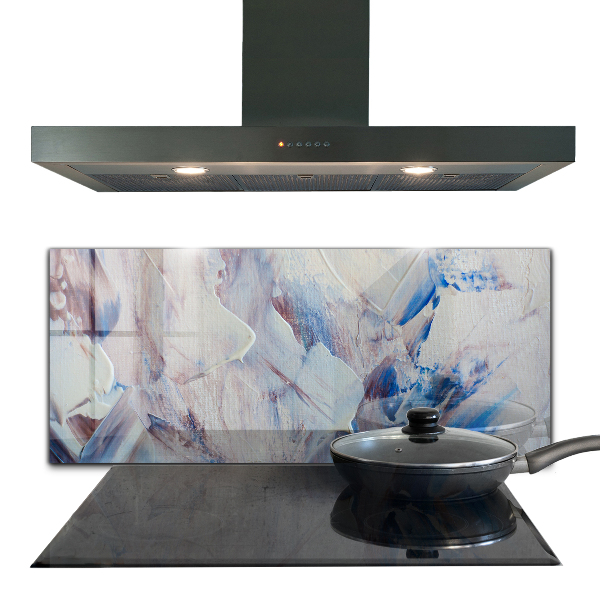 Kitchen splashback Texture paint abstraction