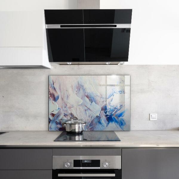 Kitchen splashback Texture paint abstraction