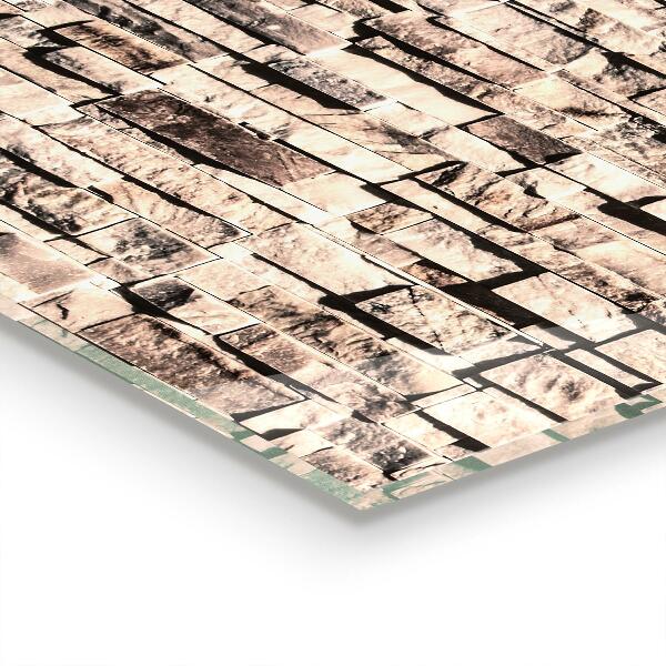 Kitchen splashback Natural stone brick