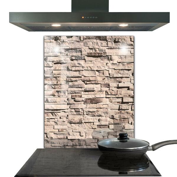 Kitchen splashback Natural stone brick
