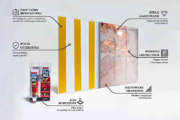 Kitchen splashback Marble texture