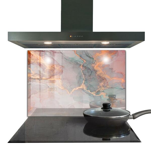 Kitchen splashback Marble texture