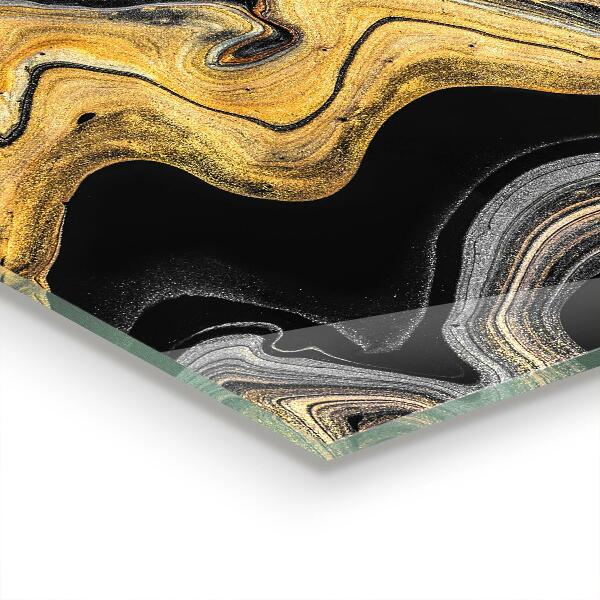 Glass printed splashbacks Marble modern art