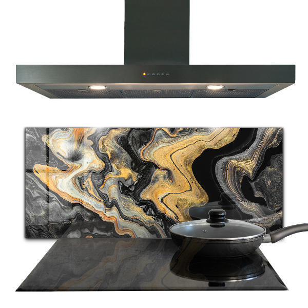 Glass printed splashbacks Marble modern art