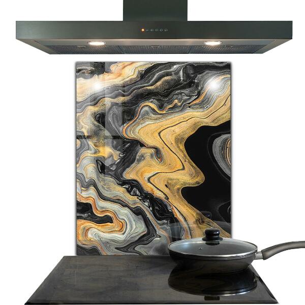 Glass printed splashbacks Marble modern art
