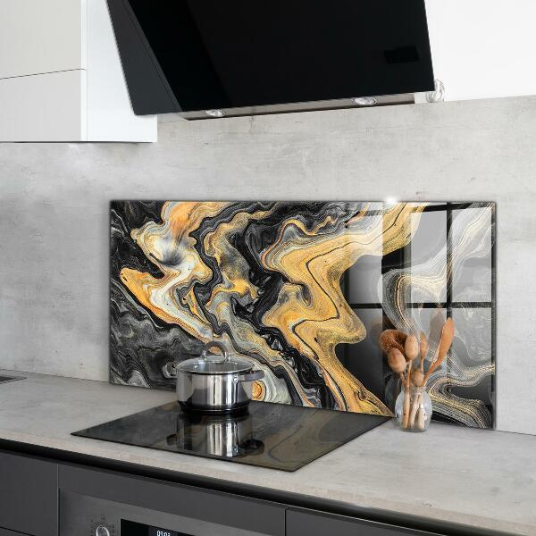 Glass printed splashbacks Marble modern art