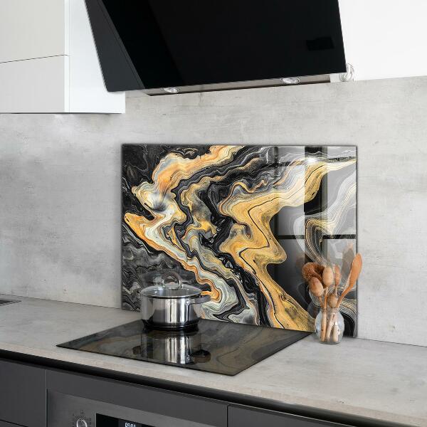 Glass printed splashbacks Marble modern art