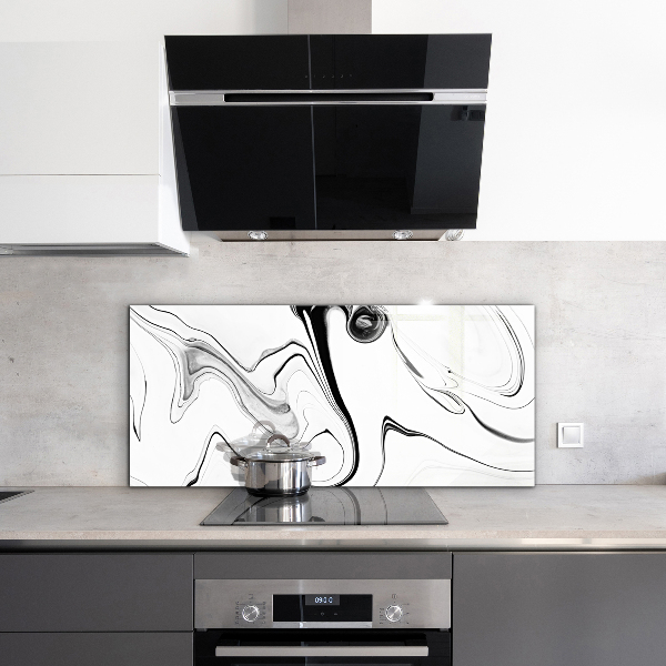 Glass printed splashbacks Monochrome watercolor